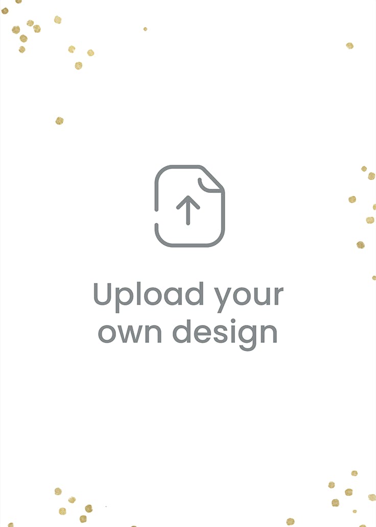 Confetti flakes - portrait - invitación